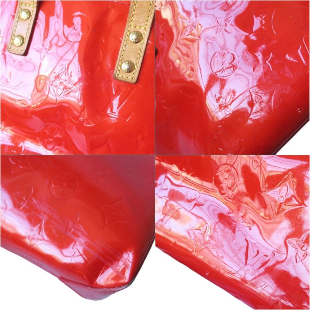 340189F V Louis Vuitton Tote Bag Reade PM Red Vernis - Picture 4 of 10